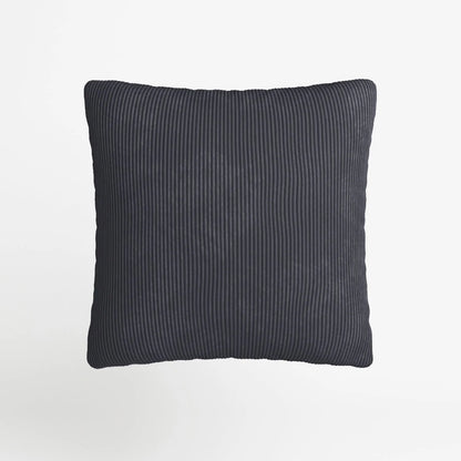 Coussin en velours bleu foncé déhoussable 40x40cm