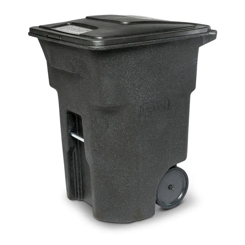 Toter 96-Gallon Heavy-Duty Trash Can  Smooth-Rolling Wheels, Secure Lid, Residential & Commercial Use