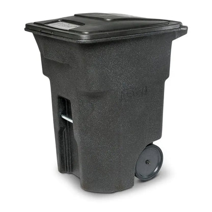 Toter 96-Gallon Heavy-Duty Trash Can  Smooth-Rolling Wheels, Secure Lid, Residential & Commercial Use