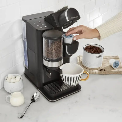 Cuisinart Single-Serve Coffee Maker with Built-In Grinder  Brew & Grind Combo