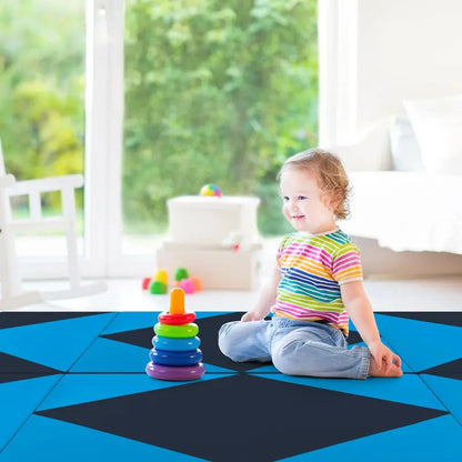 8-Foot Folding Tumbling Mat  4-Inch Thickness, Hook-and-Loop & Carry Handles