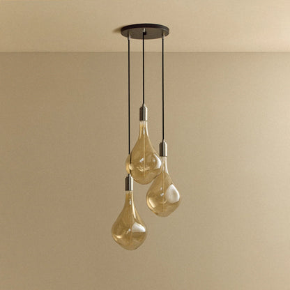 Triple Pendant in Stainless Steel + Voronoi III