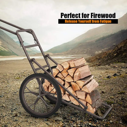 Heavy-Duty Folding Deer Hauler Cart — 500 LB Utility Dolly for Hunting Gear