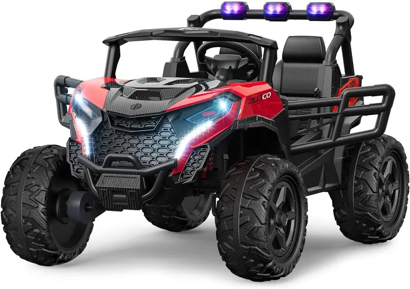All-Terrain Pink Electric Ride-On Truck  Off-Road Capable Battery-Powered Toy Vehicle