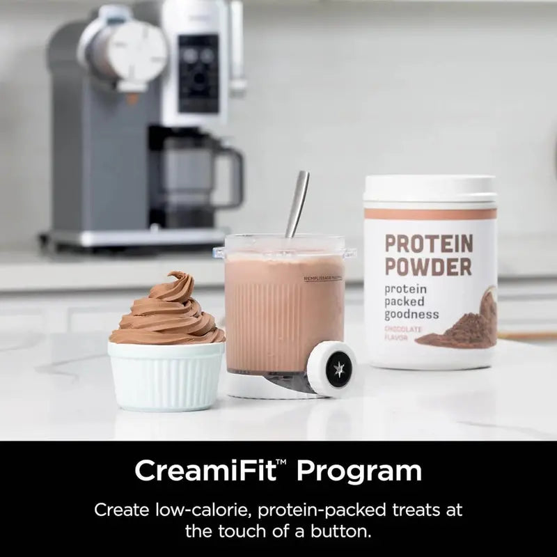 Swirl by CREAMi Ice Cream Maker  13-Program Frozen Dessert Machine (Sorbet, Soft Serve, Yogurt), Includes Two 16oz Pints (NC701)