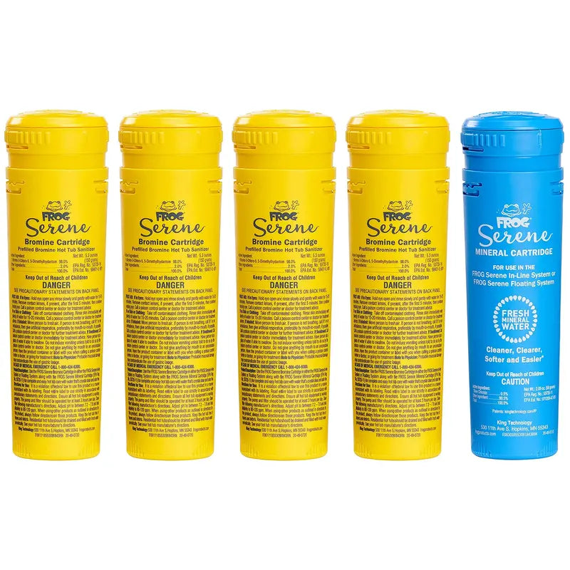 FROG Serene Mineral & Bromine Replacement Cartridges for Hot Tubs  Complete Sanitizing System