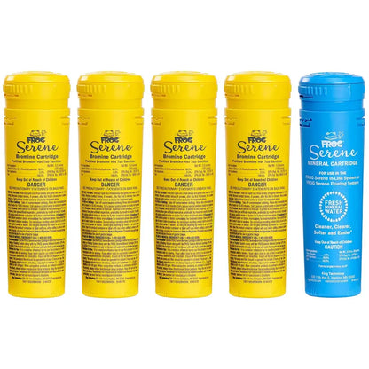 FROG Serene Mineral & Bromine Replacement Cartridges for Hot Tubs  Complete Sanitizing System