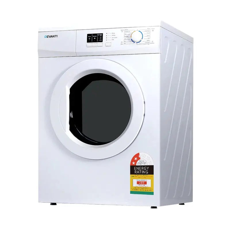 Devanti 7kg Vented Tumble Dryer in White