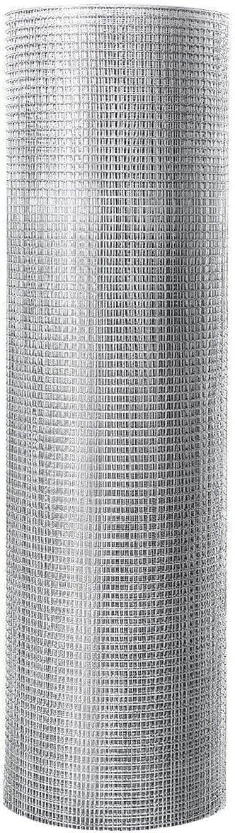 48″ x 50′ Roll of 1/4″ 23-Gauge Square-Mesh Galvanized Hardware Cloth