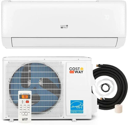 COSTWAY 12,000 BTU Mini-Split AC/Heater  20 SEER2, 115V Ductless Wall-Mount System