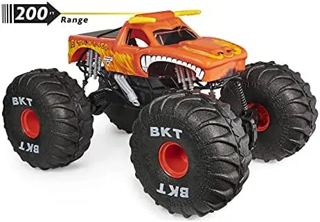 Monster Jam Mega Grave Digger All-Terrain RC Monster Truck with Lights, 2.4GHz Controller, 2ft Long