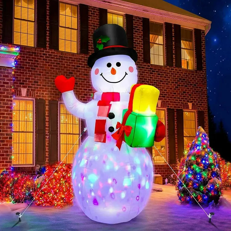 5ft Inflatable Rotating LED Snowman  Weatherproof Outdoor Christmas Yard Decor