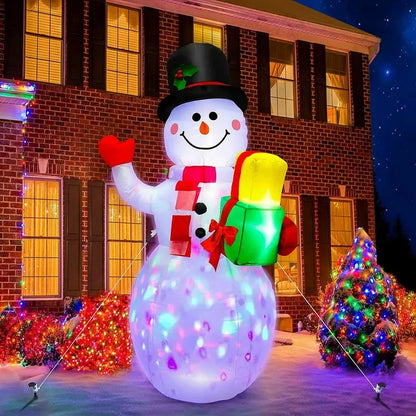 5ft Inflatable Rotating LED Snowman  Weatherproof Outdoor Christmas Yard Decor