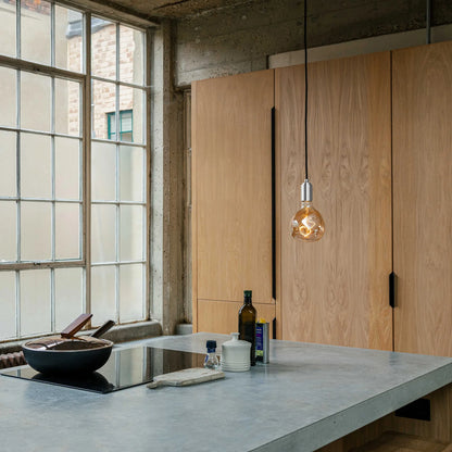 Voronoi I Plug-In Pendant in Stainless Steel