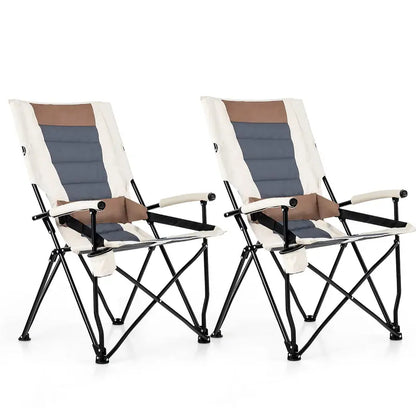 Ergonomic Portable Camping Chair with Lumbar Support  Ideal for Beach, Hiking & Picnics