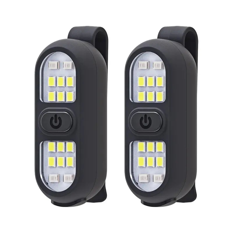 Clip-On Rechargeable Safety Lights for Runners, Hikers, and Cyclists