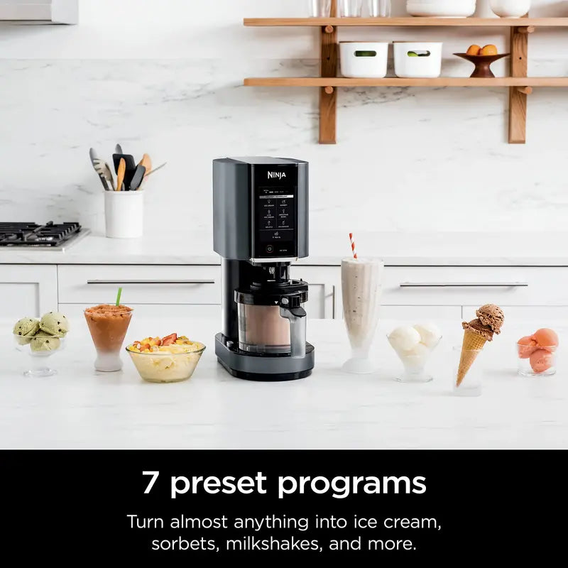 Ninja CREAMi 7-in-1 Ice Cream Maker with 7 One-Touch Programs, 800W, Customizable Treats