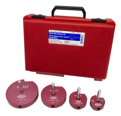 REED Plastic Pipe Reamer Kit 4pc