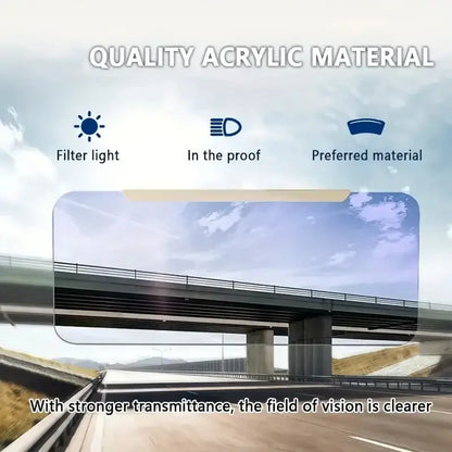 CarSunGuard Adjustable Anti-Glare Sun Visor Extender  Slim, Foldable UV Shield for Drivers