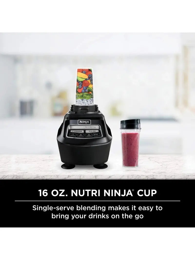 Ninja BL770 Mega Kitchen System  1500W All-in-One Blender & Food Processor in Matte Black