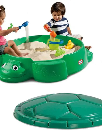 Little Tikes Turtle Sandbox  Durable Outdoor Play Sandpit for Kids