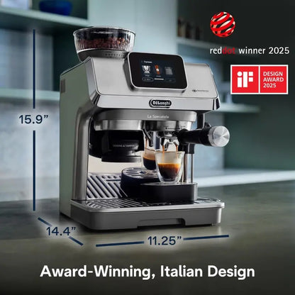 De’Longhi La Specialista Touch Espresso Machine  Integrated Grinder, Cold Brew & Iced Mode, 10 Presets, Italian Craftsmanship