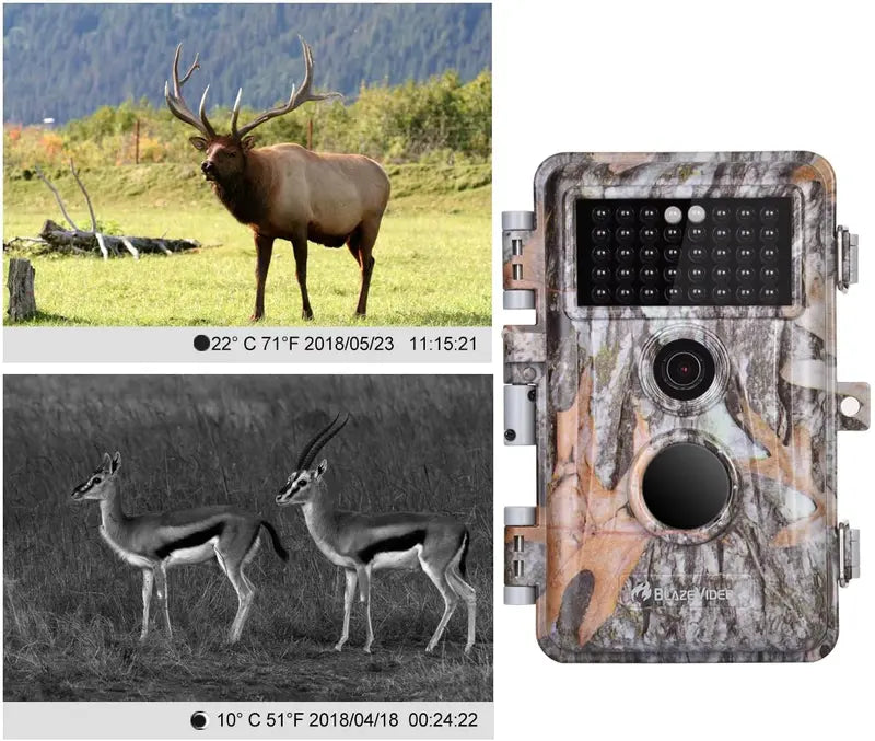 5-Pack 16MP Trail Cameras  HD Wildlife & Hunting Surveillance Units with Night Vision and Time-Lapse Mode