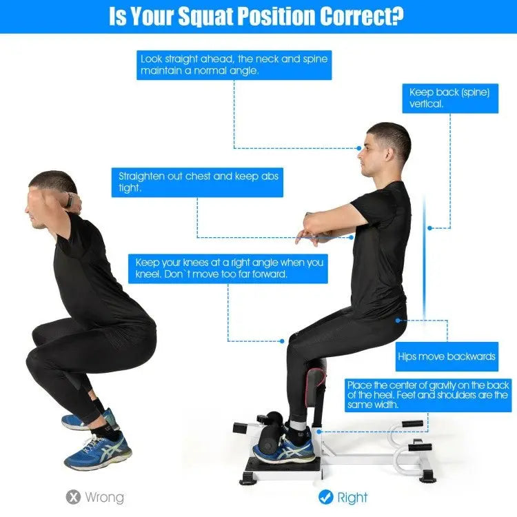 All-in-One Home Gym Squat Rack with Non-Slip Base and Safety Features