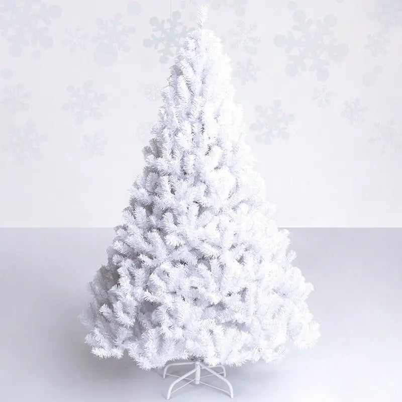 White Metal-Legged Christmas Tree  All-Weather Holiday Decor for Indoor and Outdoor Spaces