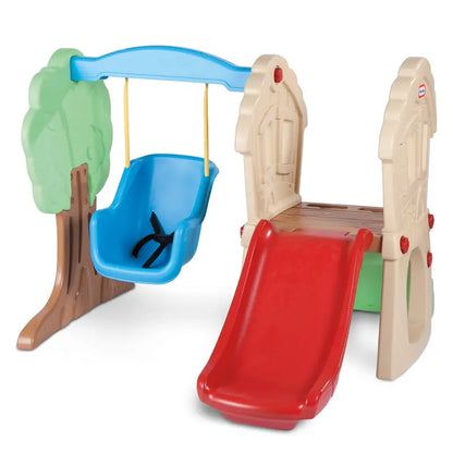 Little Tikes Hide and Seek Climber and Swing  Kids Slide Backyard Play Set