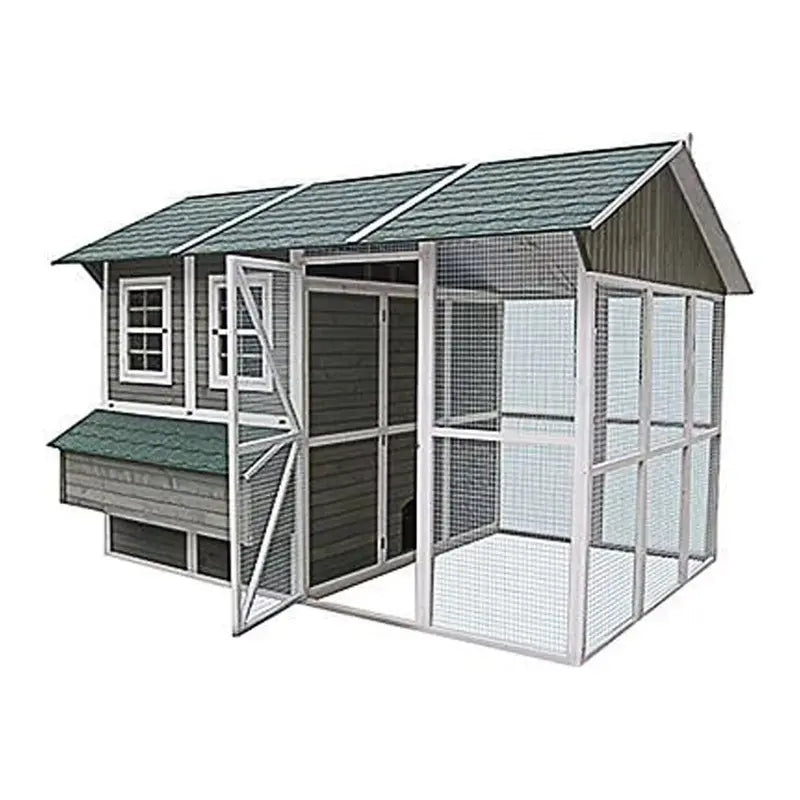 2025 My Backyard Farm DDP-1553 Walk-In Chicken Coop  Spacious 24-Bird Barn with Exterior Dimensions 140.6″ x 108.3″ x 96″