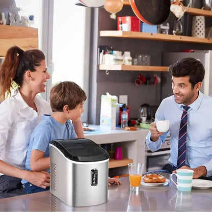 EUHOMY Nugget Ice Machine — 34 lbs/Day Portable Countertop Model with Removable Lid