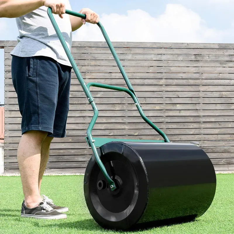 Tow-Behind Lawn Roller  16 x 20-Inch Water-Filled Drum for Seeding, Sodding & Grading