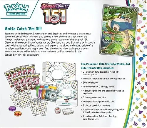 Pokemon TCG Scarlet & Violet 151 Elite Trainer Box 3.5″
