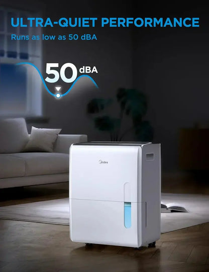 50-Pint Energy Star Certified Dehumidifier  Covers Up to 4,500 Sq. Ft., Reusable Filter