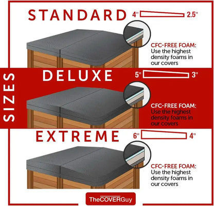 Custom-Fit Energy-Efficient Hot Tub Cover  Climate-Resistant, Tapered Design