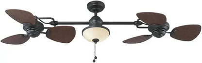Harbor Breeze Twin Breeze II 74-Inch Outdoor Ceiling Fan  Bronze Finish