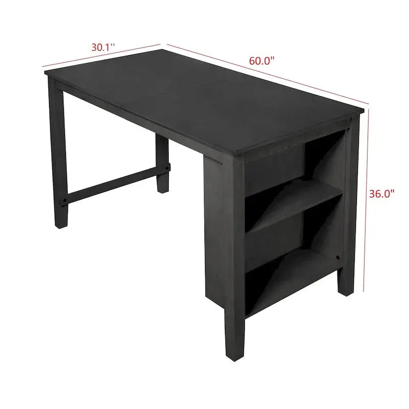 Africa 5-Piece Counter-Height Dining Set  Rustic Table and Matching Chairs for Modern Kitchens