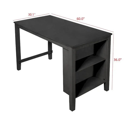 Africa 5-Piece Counter-Height Dining Set  Rustic Table and Matching Chairs for Modern Kitchens