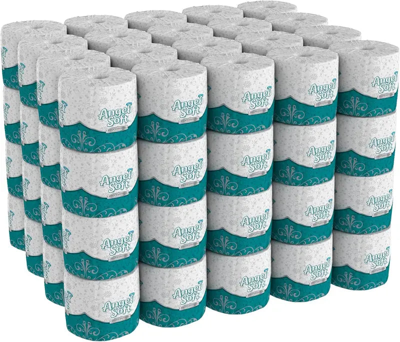 Angel Soft Professional 2-Ply Toilet Paper, 80 Rolls, 450 Sheets, Soft & Septic Safe