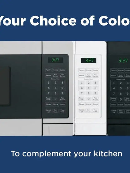 GE JEM3072DHWW Countertop Microwave Oven, 0.7 Cu Ft, White