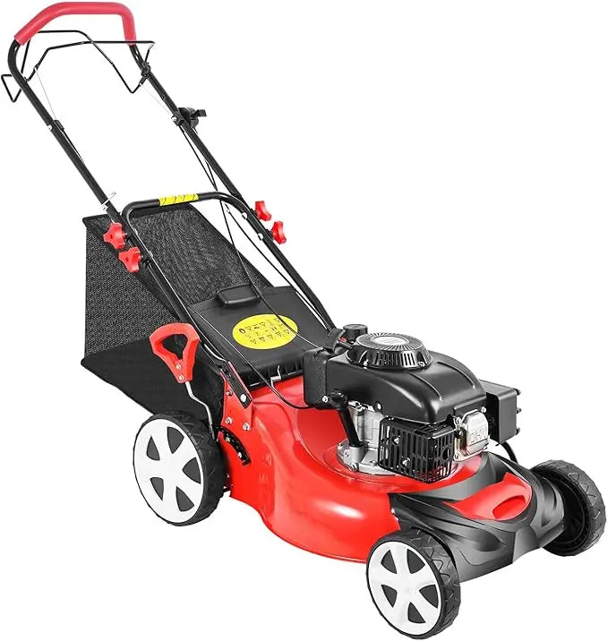 20-Inch Self-Propelled Gas Lawn Mower with 140cc OHV Engine  3-in-1 Cutting, Adjustable Height for Municipal & Large-Scale Landscaping