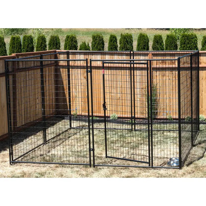Lucky Dog Modular Kennel  6 ft H x 10 ft W x 10 ft L, Expandable Outdoor Dog Run