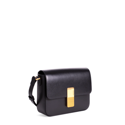 Mini Monceau - Cuir Box Noir
