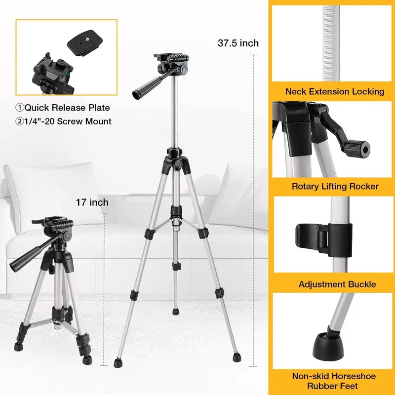 PREXISO 360° Self-Leveling Green Cross Line Laser with Tripod, 100Ft Range, Adjustable Modes