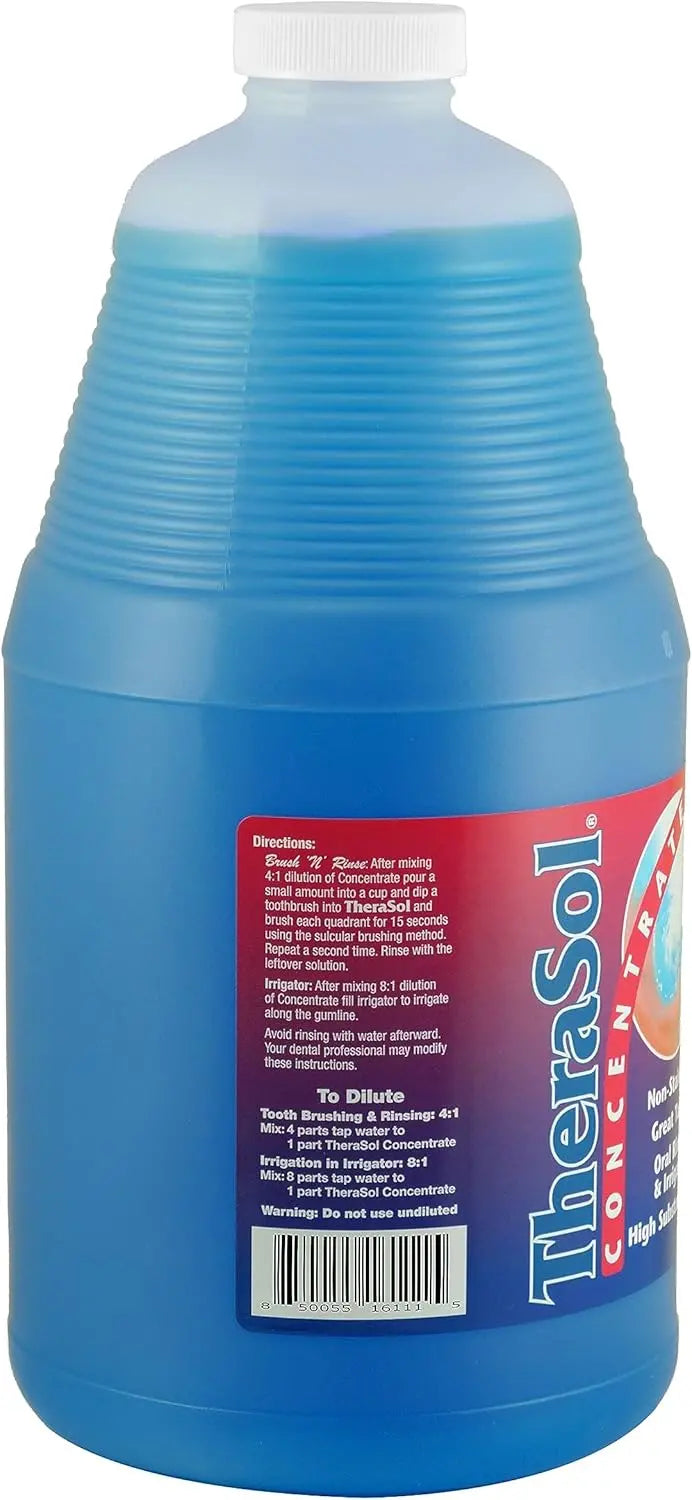 TheraSol 64 oz Non-Staining Antiseptic Mouthwash & Gum Health Oral Care Concentrate