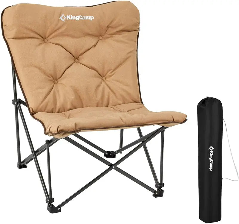 KingCamp Butterfly Chair — Oversized Padded Outdoor Folding Seat with 400-LB Capacity & Carry Bag