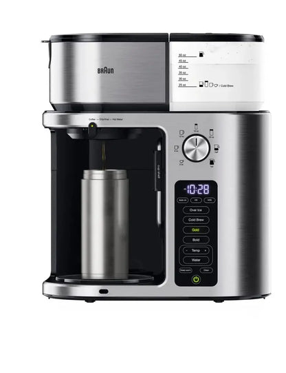 Braun MultiServe Plus Coffee Maker  10-Cup Capacity, 7 Brew Options Including Cold Brew, Stainless Steel Housing (Model KF9370SI)