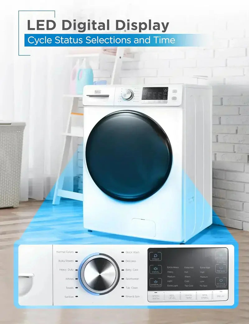 Compact Portable Washing Machine — 6.6 lb Capacity, 5 Wash Programs for Apartments & Small Spaces