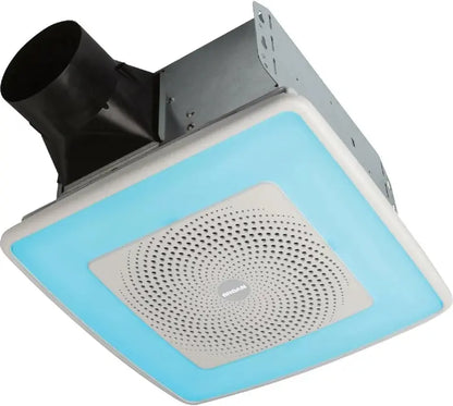 Broan-NuTone ChromaComfort Bathroom Exhaust Fan with LED Light & Bluetooth Speaker, Ultra-Quiet 110 CFM, App-Controlled